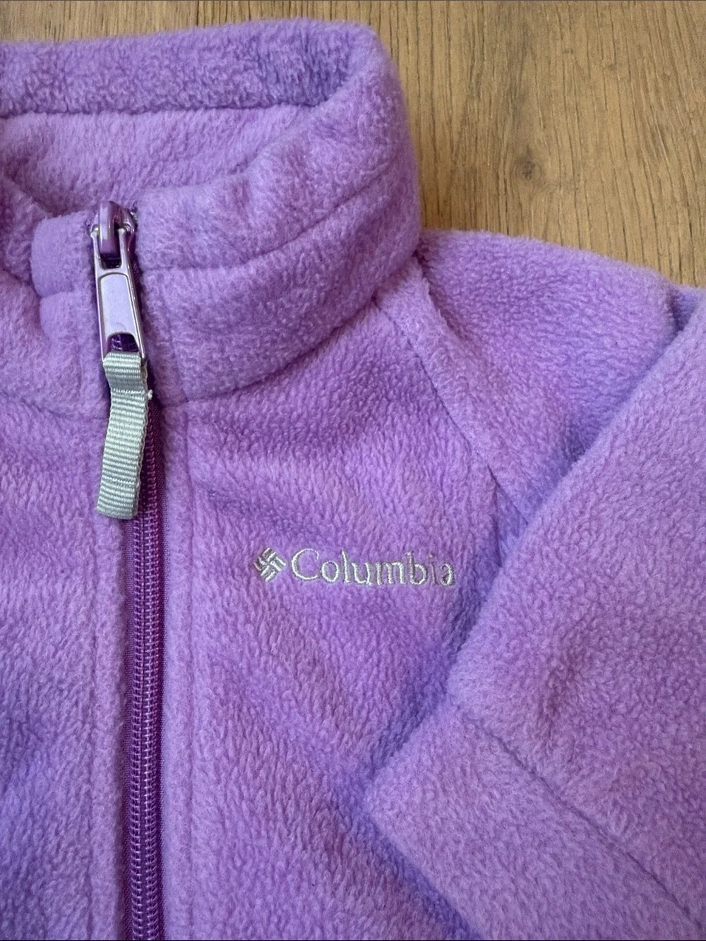 Columbia Light Purple Baby Girl's Fleece Jacket - Size 6 months - Excellent!